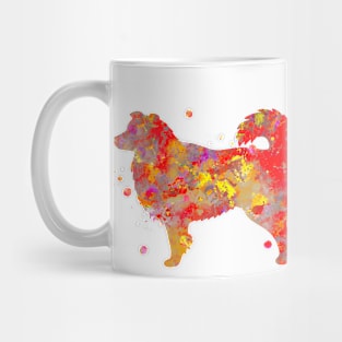 Australian Shepherd Dog Watercolor Painting 4 Mug